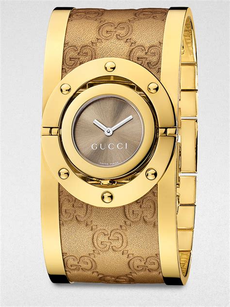 women gucci brown and gold watch|stainless steel Gucci watch women.